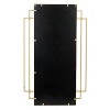 Storied Home Metal Wall Mirror with Geometric Framework, Gold - 4 of 4
