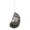 Castaic Indoor/Outdoor Wicker Hanging Chair with 8' Chain - Brown/Khaki - Christopher Knight Home - 4 of 4
