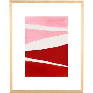 Paint The Town Pink - 16" X 20" - Raspberry Red/Pink - Framed Wall Art - WLA2042 - Safavieh - 1 of 4