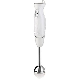 Electric Immersion Hand Blender 300 Watt 2 Mixing Speed with Stainless Steel Blades, Powerful Portable Easy Control Grip Stick Mixer. - 1 of 4