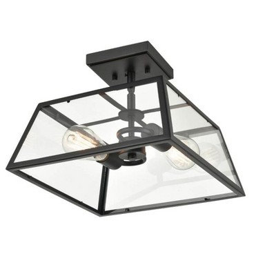 Millennium Lighting Grant 2 - Light Flush Mount in  Powder Coat Black