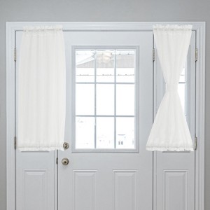 Unique Bargains Blackout Tie Up Pocket Window Door Curtain 1 Panel - 1 of 4
