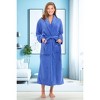 ADR Women's Plush Fleece Wrap Around Robe, Long Cozy Warm Lounge Bathrobe - 2 of 4