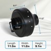 Hurricane 4" Commercial Grade Inline Fan For Phresh & Black Ops Carbon Filters, Ideal-Air Ducting and Clamps and Titan Controls Ventilation (2 Pack) - 3 of 4