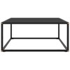 vidaXL Coffee Table Black with Black Glass 31.5"x31.5"x13.8" - 2 of 4