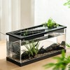 Small Aquarium Set with Water Pump AND Light, Transparent Desktop Aquarium Complete Set with Ecological Circulation System - 2 of 4
