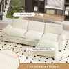 118'' Corduroy Modular L-Shaped Sectional Sofa with Ottoman and Removable Cushions - 4 of 4