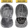 Zone Tech Genuine Sheepskin Car Seat Cover , Universal Front Full Seat (front and back) Cushions - 4 of 4