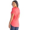 Womens V Neck Criss Cross Neckline T Shirt Tunic Top - 24seven Comfort Apparel™ - 3 of 4