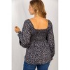 Women's Smocked Top - White Birch - 3 of 3