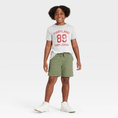 Cat & Jack Boys' Short Sleeve Maryland Swim Graphic T-Shirt - Cat & Jack™ Heather Gray M — фото 4