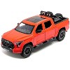 2023 Toyota Tundra TRD 4x4 Pickup Truck Solar Octane Orange with Sunroof and Wheel Rack 1/24 Diecast Model Car - 2 of 3
