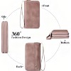 Wikineon Wallet for Women Clutch RFID Blocking Wristlet Leather Purse Large Capacity Credit Card Holder with Grip Hand Strap - 3 of 4