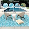 Large Outdoor Rug 9 x 18 Reversible Plastic Straw Rug RV Mat, Indoor Outdoor Carpet for Patio, Camping, Balcony, Deck, Backyard - 4 of 4