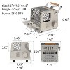 Naturehike 3 in 1 Portable Heater&Stove,50oz Outdoor Gas Stove,Camping Heaters,Heater Warming Stove,Adjustable Temperature,Over-Voltage Protection - 3 of 4