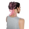 Unique Bargains Women's Nature Long Hair Wig Hair Clip 9.84inch Black Pink 1 Pc - 2 of 4