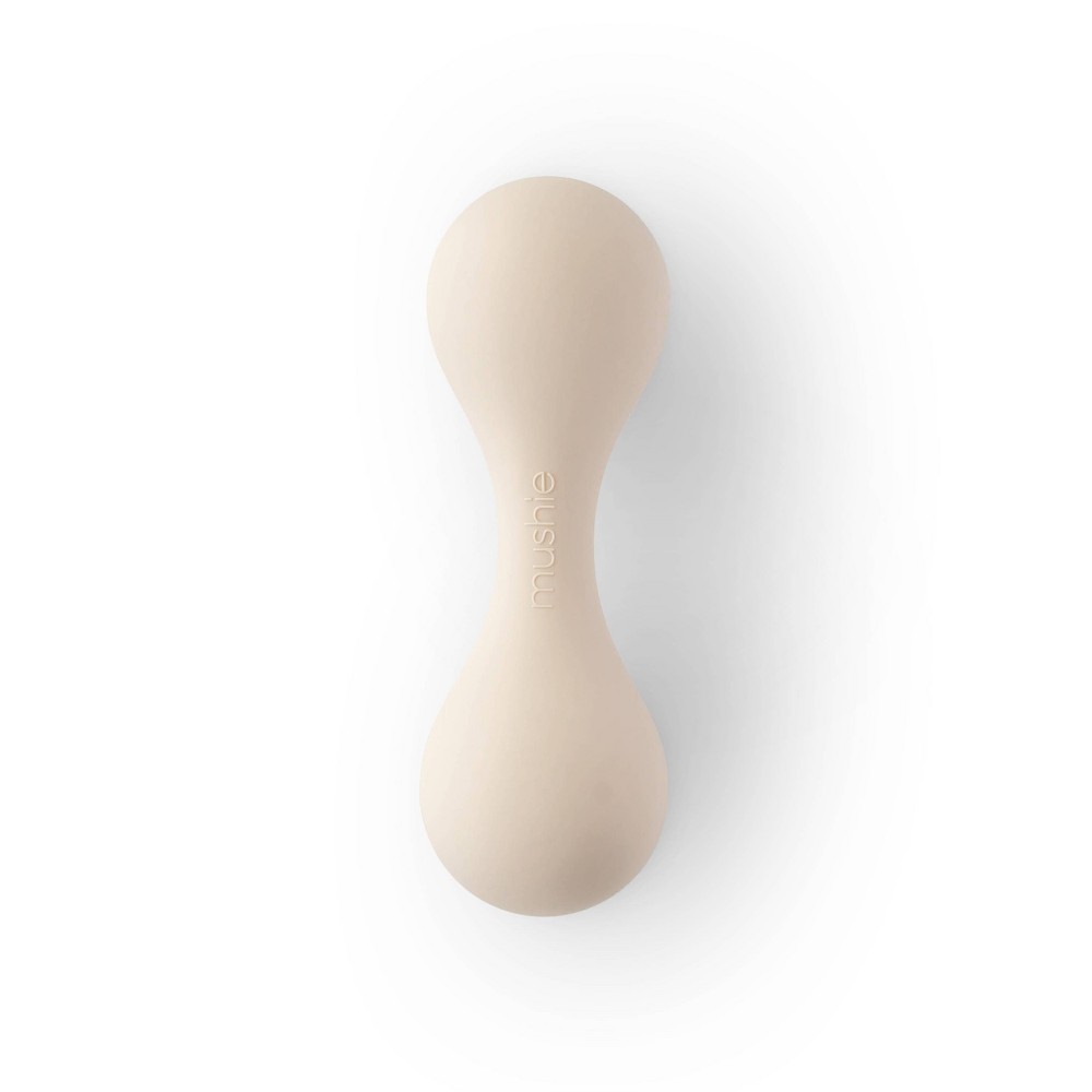 Photos - Rattle / Teether Mushie Silicone Baby Rattle Toy - Shifting Sand