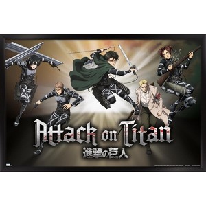 Trends International Attack on Titan: Season 4 - Collage Framed Wall Poster Prints - 1 of 4