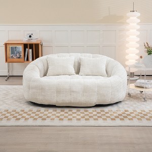 Racxily Bean Bag Sofa, Lazy Sofa Durable, Comfort Lounger, High Back Bean Bag Chair Couch for Adults and Kids, Indoor & Outdoor - 1 of 4