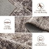 Acekool Vintage Floral Washable Area Rug, Soft Low-Pile Carpet, Non-Slip TPR Backing, velvet Cotton for Living Room, Bedroom, Entryway - 4 of 4
