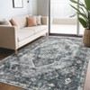 Indoor Vintage Ultra Soft Printed Area Rug for Living Room Medallion Rugs Washable Foldable Low Pile Non Slip Carpet for Bedroom - 2 of 4