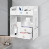 YIYIBYUS White Wall Cabinet Bathroom Cabinet, Wall Cabinets for Bathroom Storage Medicine Cabinet Bathroom Organizer - 2 of 4