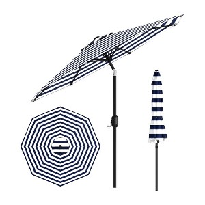 9FT Outdoor Patio Umbrella, Outdoor Table Umbrella, Market Umbrella, 6 Sturdy Ribs UV Protection Waterproof for Garden, Deck, Backyard, Pool - 1 of 4