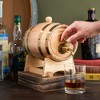 Foster & Rye Wooden Barrel for Whiskey, Whiskey Infusion Bourbon Barrel Moonshine Jug with Spigot, Liquor Dispenser Beverage Barrel-Holds 750mL Setof1 - 2 of 4