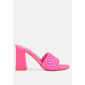 Lust Look Braided Satin Block Women Sandals - 1 of 4