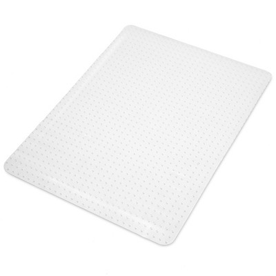 WorkOnIt 36 x 48 Office Desk Chair Floor Mat for Low Pile Carpet, Clear