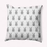 16"x16" Bunny Fluffle Easter Square Throw Pillow - e by design