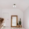 Globe Electric Portland 9.91 in. H X 8 in. W X 8 in. L Brass White Ceiling Light - 4 of 4