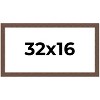 PosterPalooza | 32x16 Wide Barnwood Picture Frame, UV Acrylic, 6 Finishes - Grey, Brown, White, and Black - 2 of 4