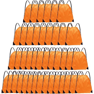 Bulk Drawstring Bags for Party Favors, Lightweight Sackpacks for Gym, School Events, Team Sports & Giveaways