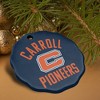 Carroll University Pioneers Logo Porcelain Scalloped Holiday Christmas Tree Ornament - 4 of 4