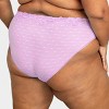 Curvy Couture Women's Plus Size Sheer Whisper High Cut Brief Panty - 2 of 4