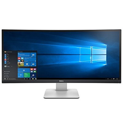 Manufacturer Refurbished Dell UltraSharp U3415W 3440x1440 34" Curved Monitor, White