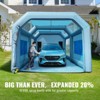 VEVOR 28x16x11ft Inflatable Paint Booth, Inflatable Spray Booth,High Powerful 750W+950W Blowers Spray Booth Tent,Car Paint Tent Air Filter System,Blue - 3 of 4