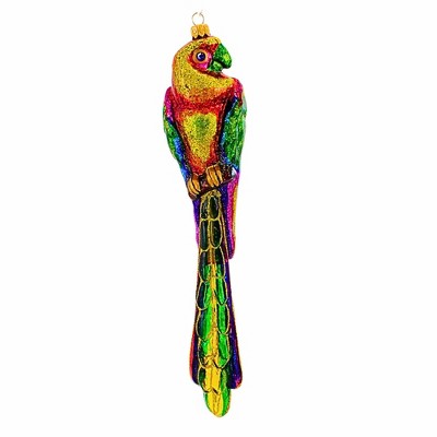Metzler Bros. 12.0 Inch Parrot Big 1 Christmas Tree Ornament , Multi Seasonal Decor Hand Painted Ornament (1PC)