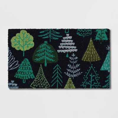 1'4"x2'4" Trees Holiday Doormat - Wondershop™