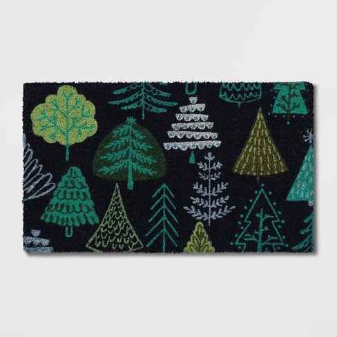 1'4"x2'4" Trees Holiday Doormat - Wondershop™ - image 1 of 4