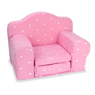 Sophia's - 18" Doll - Polka Dot Pull Out Chair Single Bed - Pink
