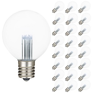 Novelty Lights G50 Globe Hanging LED String Light Replacement Bulbs E17 Intermediate Base 1 Watt - 1 of 4