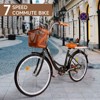 Topteng Beach Cruiser Bike, 26" Commuter Bicycle for Men & Women, City Bike with Basket - 4 of 4