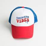 Simply Sage Market American Vibes Wavy Stars Foam Trucker Hat