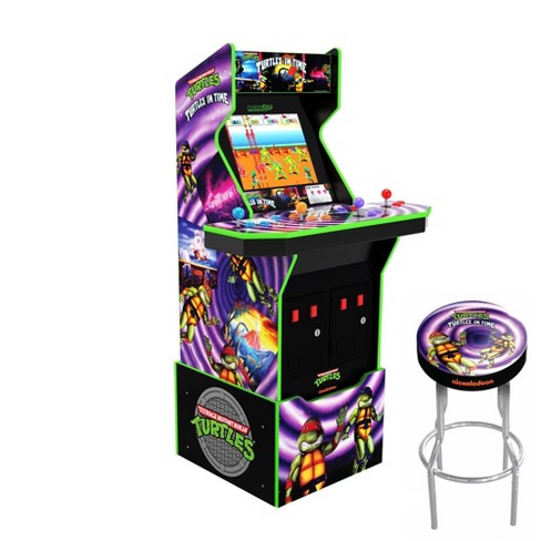 Arcade1Up Teenage Mutant Ninja Turtles: Turtles in Time Home Arcade with  Riser and Stool