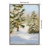28"x38" Amanti Art Trees in Winter by Sandra Lafrate Framed Canvas Wall Art - 4 of 4