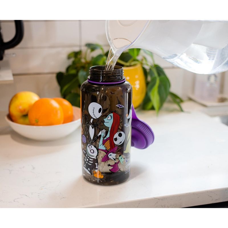 Silver Buffalo The Nightmare Before Christmas Plastic Water Bottle | Holds 34 Ounces, 4 of 7