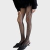 Anna-Kaci Women's Sheer Bow Line Pattern Tights with Soft Stretch Mesh, Delicate Ribbon Artwork, and Smooth Knit Finish - 4 of 4