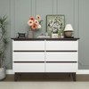 Lirago,47.2"D * 15.74"W * 30.7"H, Accent Storage Cabinet - Wide 6-Drawer Chest for Bedroom & Living Room - 2 of 4